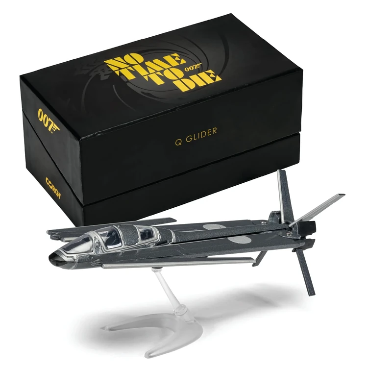 Corgi CC03601 James Bond Q Glider ‘No Time To Die’ Model Airplane - Diecast Planes & Aircraft Models for Ages 14+, Die Cast Plane, Toy Airplanes - Gift for Young Aviation Fans, Birthday Gifts for Him