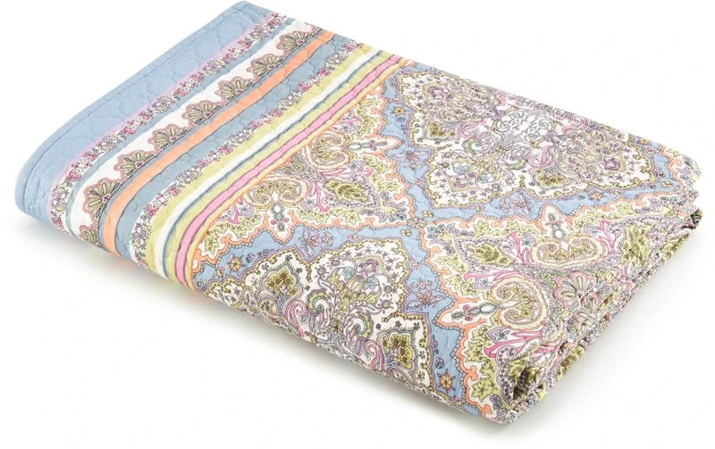 Bassetti Marechiaro 9328492 Bedspread 100% Cotton Lavender L1 180 x 255 cm