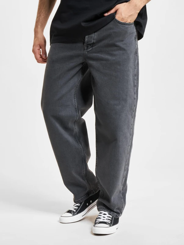 Homeboy Unisex X-Tra Monster Denim Pants, Washed Grey, 33 L32
