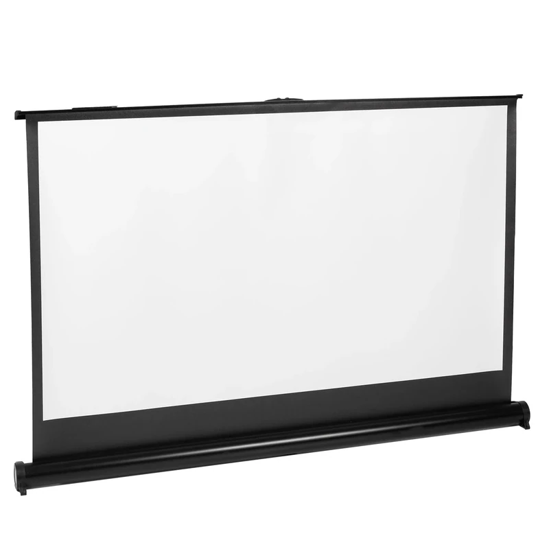 Maclean Portable Projection Screen Compact 40" 16:9 MC-962 Free-Standing Office Cinema Matt White Home