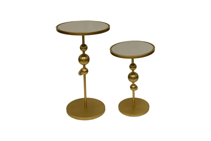 Mimbre Natural Side tables High (40 x 40 x 70/35 x 35 x 50)