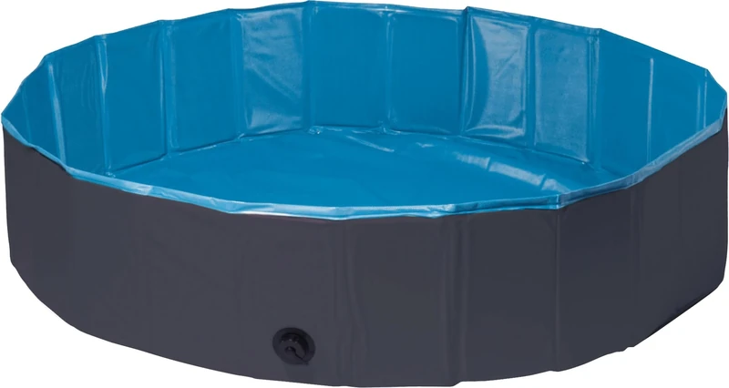 Flamingo PET POOL SPLATTER ROUND DARK GREY/BLUE 120x30CM