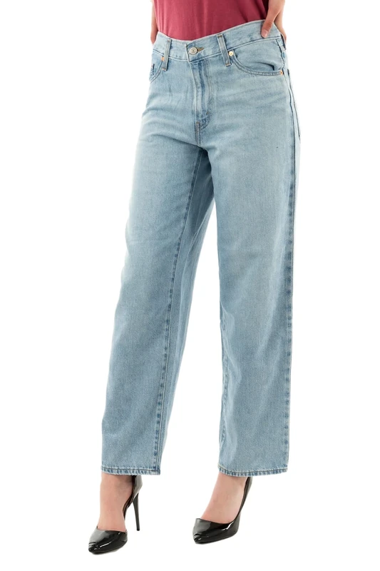 Levi's Women's Baggy Dad Jeans, Dark Indigo - Worn in (0033), 26W x 30L