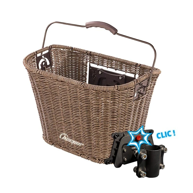 Beeper - Basket in woven resin for bikes & scooters Mounting Bracket - Pole Mounting Bracket for Scooter - Image 1