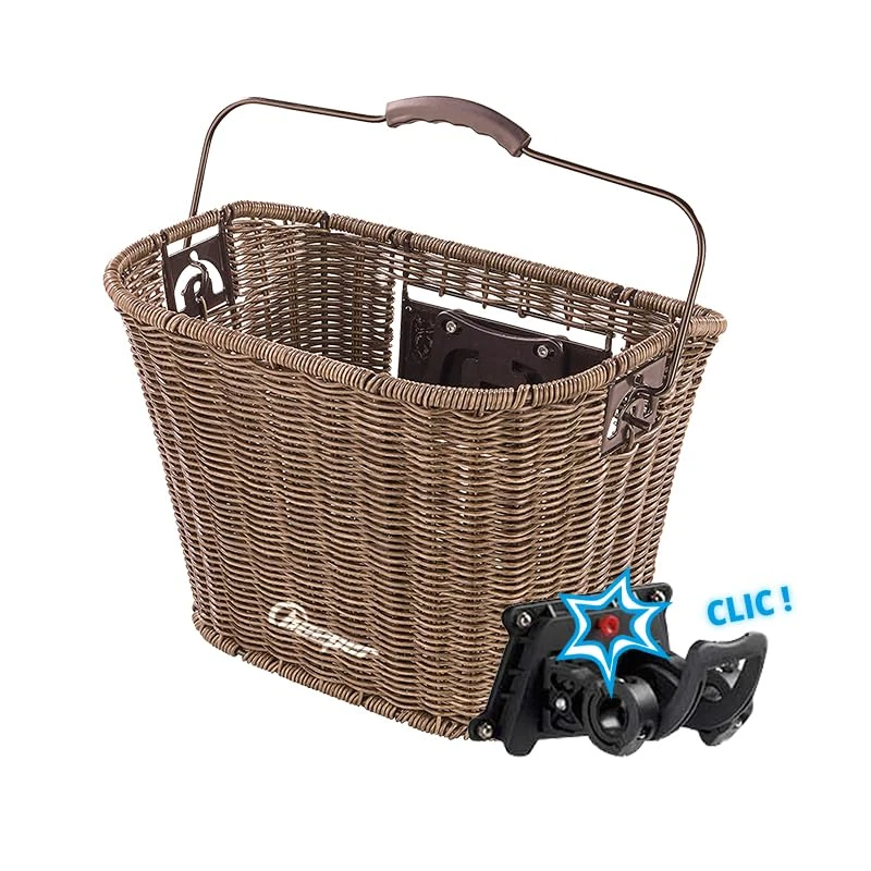 Beeper - Basket in woven resin for bicycles & scooters Mounting Bracket - Handlebar Mount for bicycles