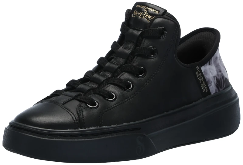 Skechers Men's Snoop Dogg:Snoop One-Og Hands Free Slip-ins Sneaker, Black/Black, 8.5 UK