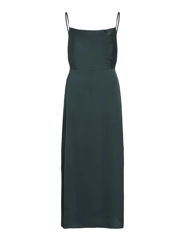 Vila Women's Viravenna Strap Ankle Dress Noos Dress, Scarab, 16