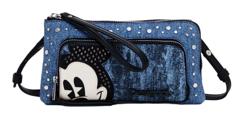Desigual phone pouch Mickey Denim Phone Bag Denim Dark Blue blue-grey