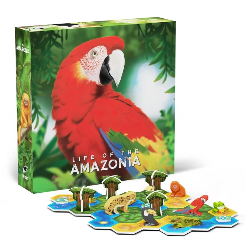 Life of The Amazonia I Jungle Building Board Game I Puzzle & Strategy