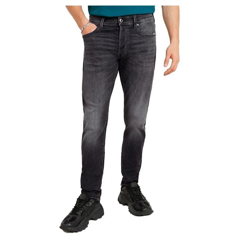 G-STAR Men's 3301 Slim Jeans, Black (Faded Black Magnet D25742-A634-C239), 28W / 34L