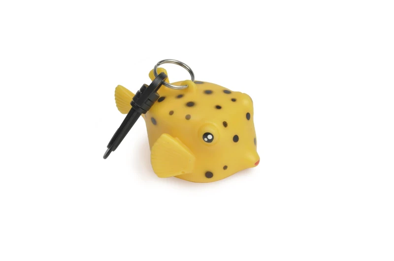 BESTDIVERS Best Divers Men's Octopus Fish Tin 7 x 11 x 5.5 cm Holder, Yellow