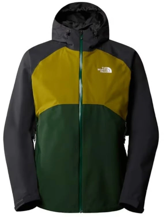 THE NORTH FACE Stratos Jacket Forest Olive/Yellow Silt/Asphalt Grey L