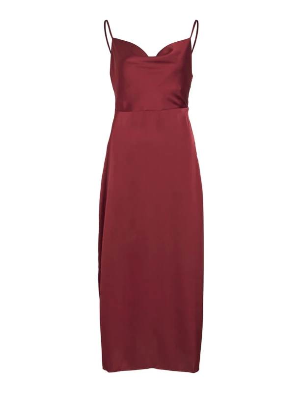 Vila VIRAVENNA Noos Strap Ankle Dress, Cabernet, 6