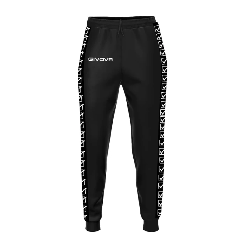 Givova Terry Band Pants Trousers, Black, M