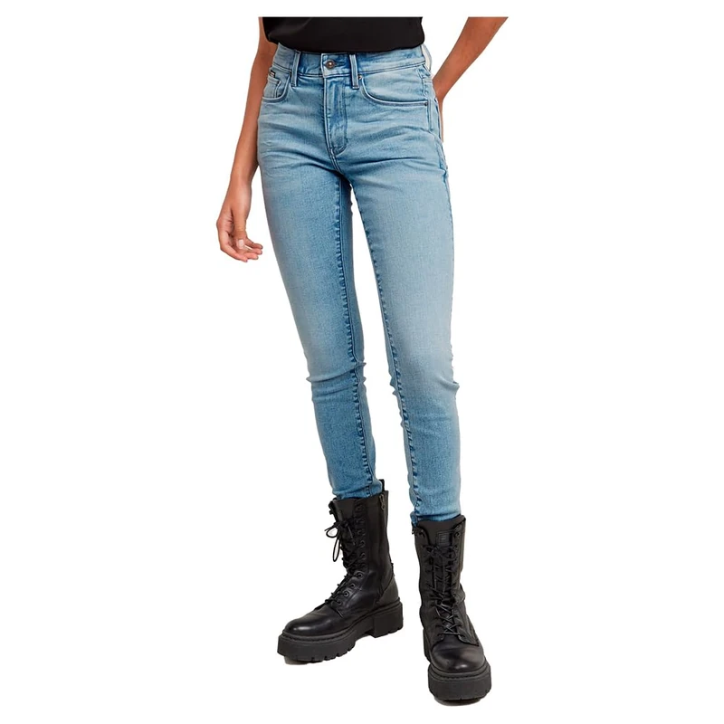G-STAR Women's 3301 Skinny Jeans, Blue (medium aged D05175-8968-071), 34W / 32L