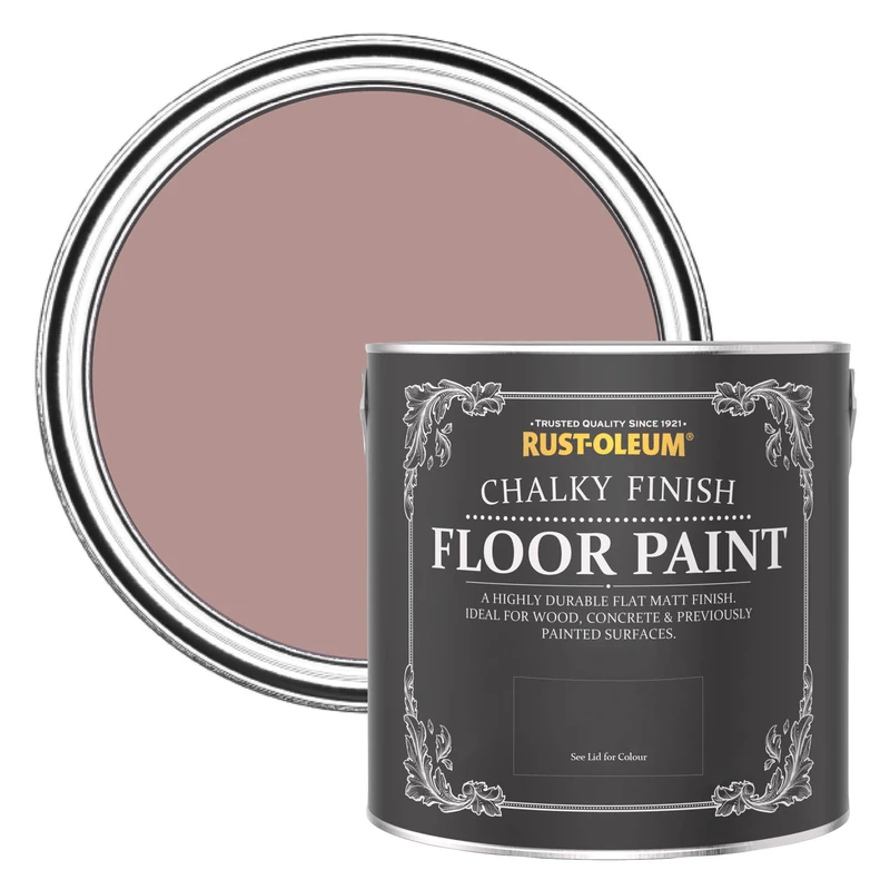 Rust-Oleum Pink Scratch Proof Floor Paint in Matt Finish - Heartfelt 2.5L