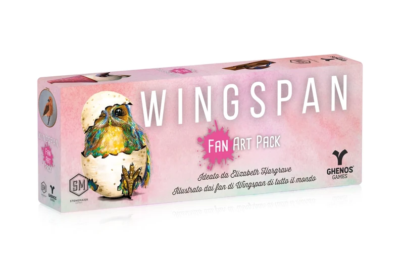 Ghenos Games Wingspan Fan Art Pack - Expansion with Illustrations of Wingspan Fans - Italian Edition