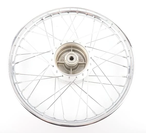 Motorcycle front wheel compatible with/replacement for C90 Cub 1993-2003 using 210303 Shoes (Rim 1.40 x 17)