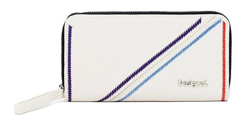 Desigual Purse Cleo Maya Maxi Wallet Raw Creme-White