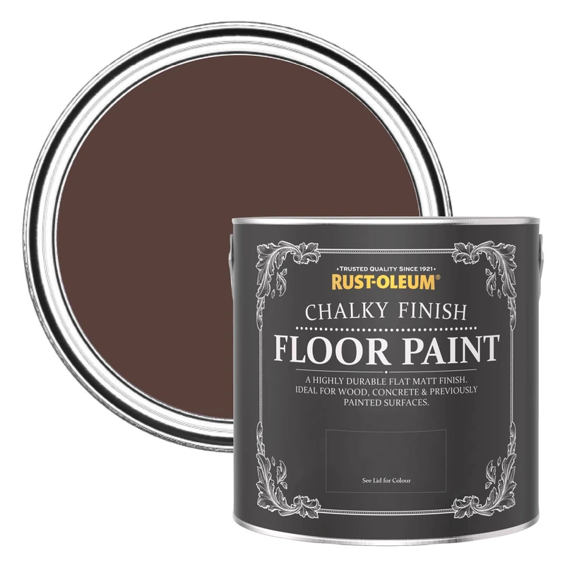 Rust-Oleum Red Scratch Proof Floor Paint in Matt Finish - Valentina 2.5L