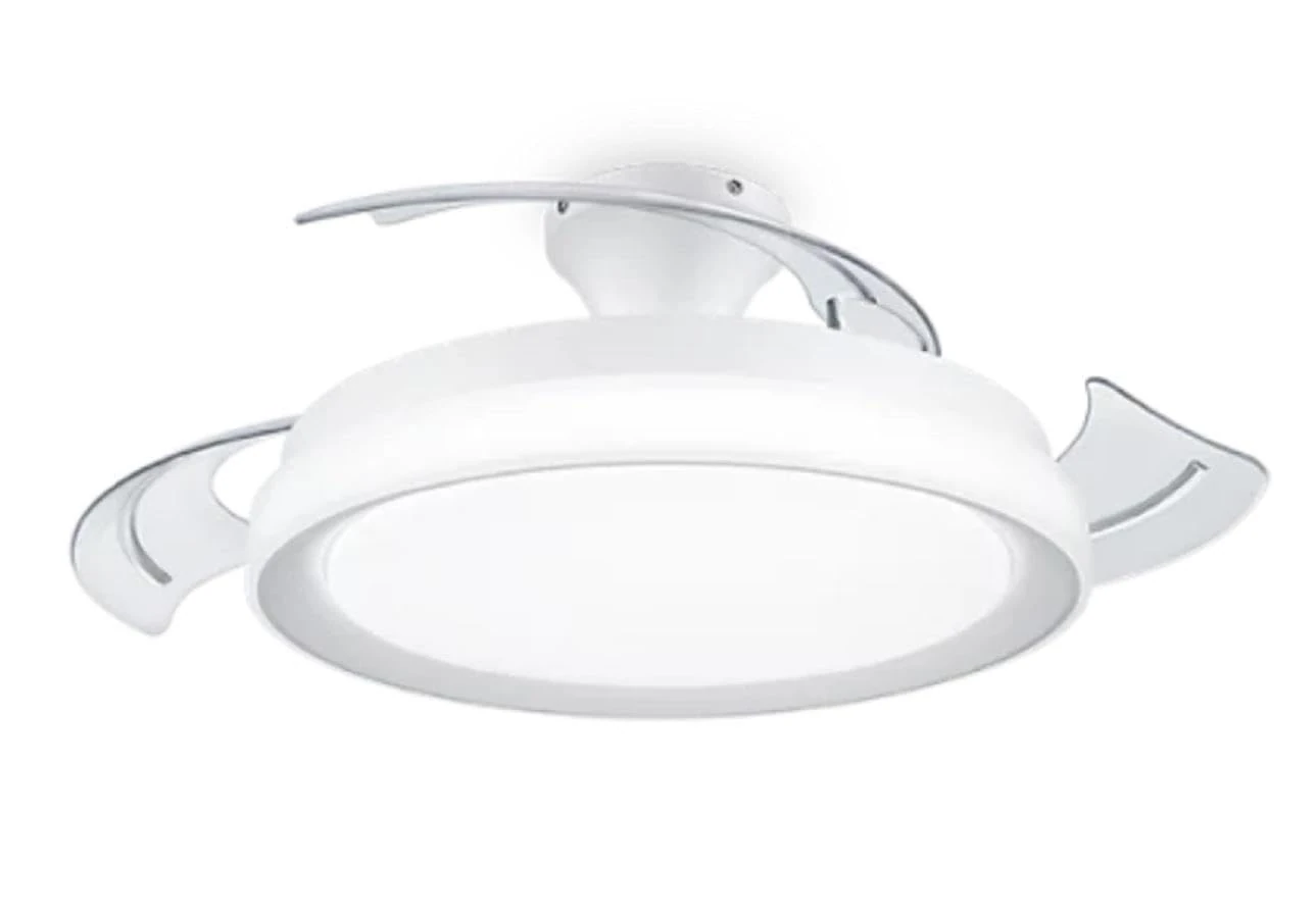 Philips Lighting LED Bliss 28W Ceiling Light with 35W Fan, 2700K-4000K-5500K, Remote Included, White, for Ceiling Lighting, Livingroom and Bedroom
