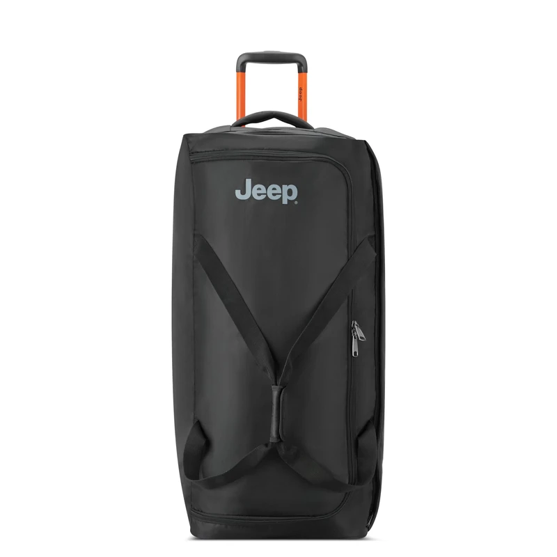 Jeep JS009D Two Wheel Rolling Travel Duffle Bag, Black, 31 Inch, Js009d Two Wheel Rolling Travel Duffle Bag