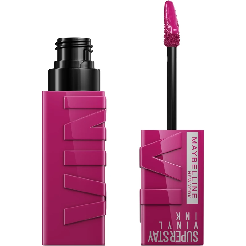 Maybelline New York Super Stay Vinyl Ink Liquid Lip Colour, 16HR Long-Lasting, Ultra-Pigmented, Smudge & Transfer-Proof, High Shine Finish, Vegan Formula for Comfortable Wear, Shade: Unafraid