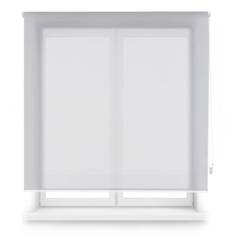 INTERBLIND | Premium Roller Blind Screen Fabric - Size 140 x 250, Sun Protection and Glare Reduction, Anthracite, Polyester and PVC - Image 1