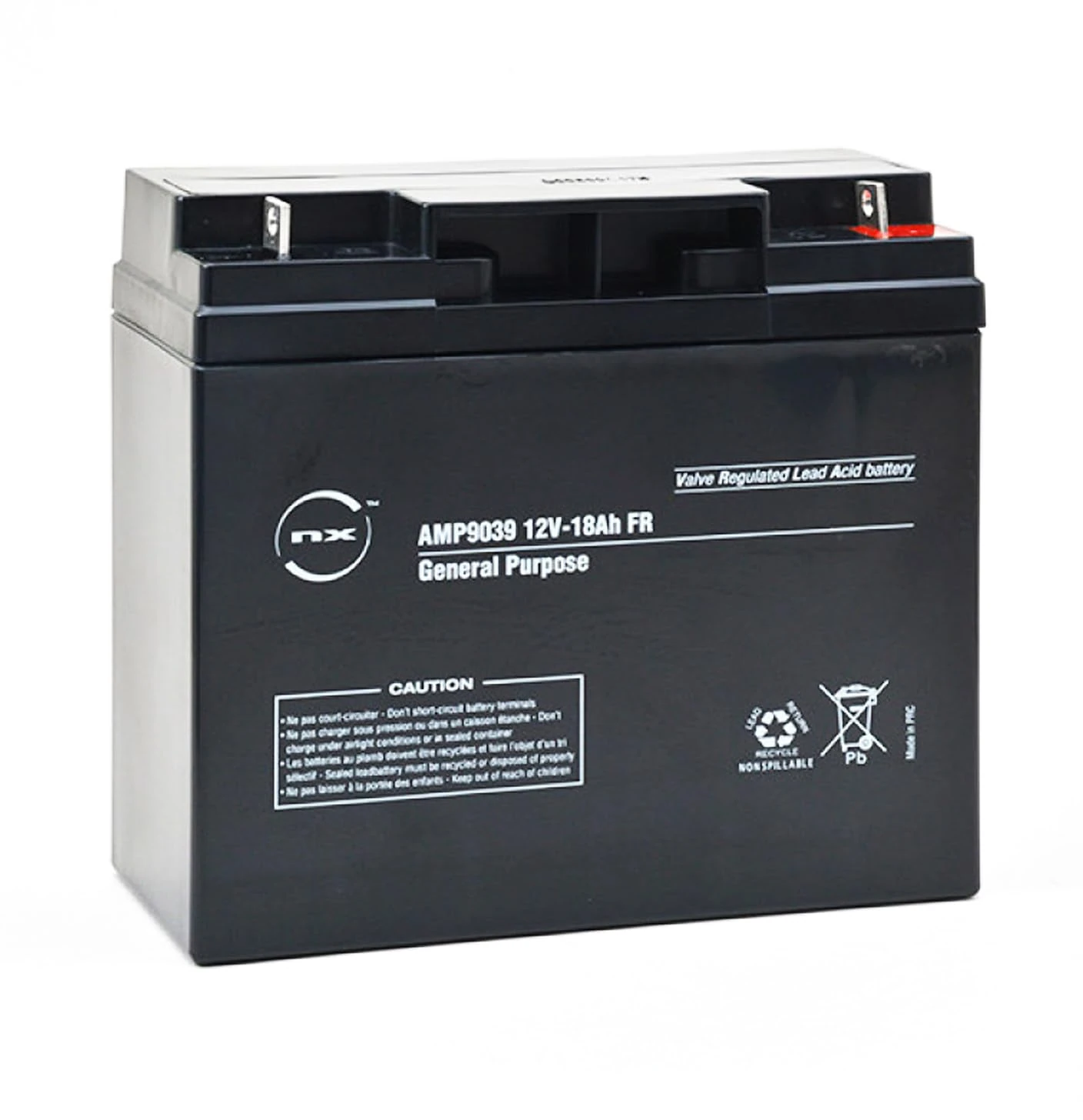 NX, 12 Volt 18ah battery, 12V 18Ah NP18-12, (as 17Ah & 20Ah) Lead Acid Rechargeable Battery For General purpose, UPS Battery, for Honda, Castel, John Deere, Simplicity, Stiga & Alko Lawnmowers battery