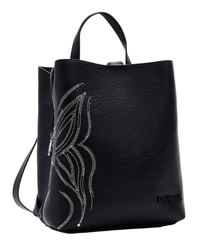 Desigual Women's Accessories PU Backpack Mini, black, One Size