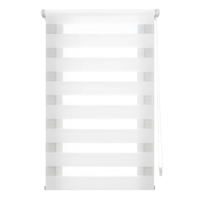 INTERBLIND | Night and Day Roller Blind Installation Without Tools - EasyFix Roller Blind Size 120 x 150 cm Width x Height - Roller Blind Without Drilling Fabric Size 117 x 145 cm - Night and Day