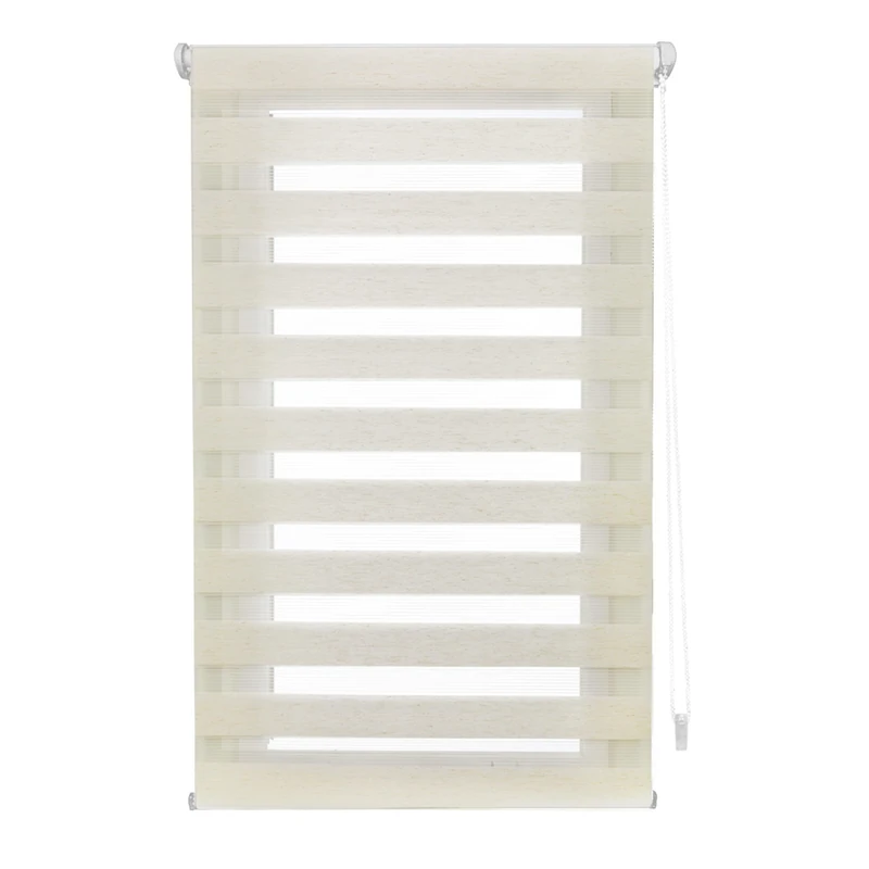 INTERBLIND | Night and Day Roller Blind Installation Without Tools - EasyFix Roller Blind Size 140 x 180 cm Width x Height - Roller Blind Without Drilling Fabric Size 137 x 175 cm - Night and Day