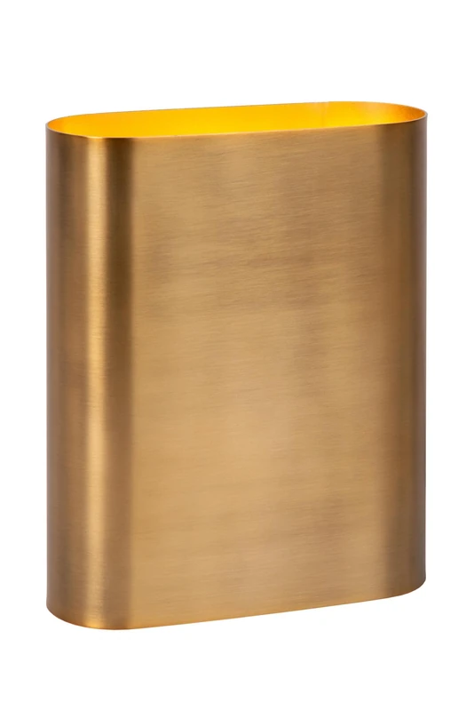 LUCIDE OVALIS Wall Light - Matt Gold/Brass - 2x E14