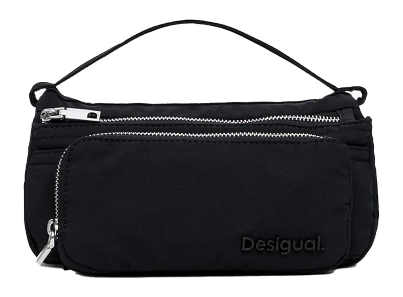 Desigual Women Accessories Nylon Across Body Bag, Black, One Size