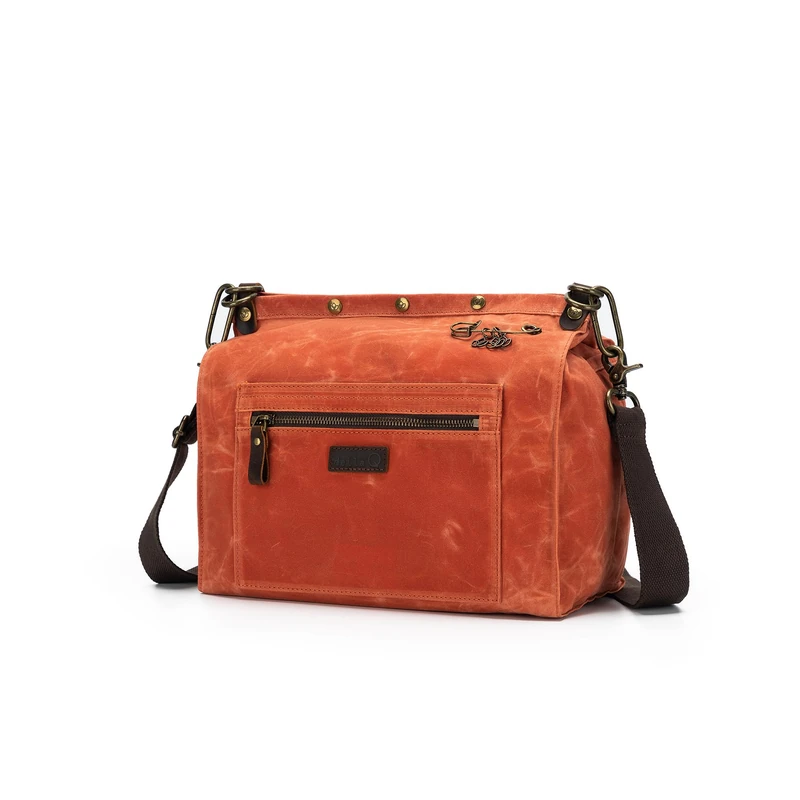 Della Q - Della Q Makers Canvas 3-in-1 Orange (32x15x28cm) Rucksack Bag - 1 Piece