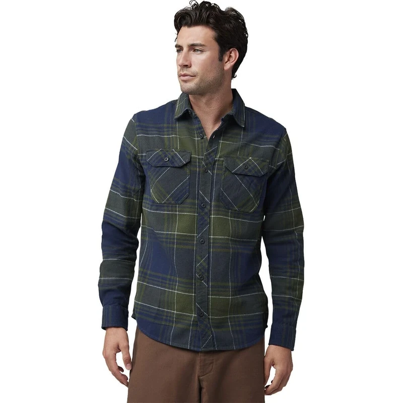 Fox Racing Fox Trail Dust Flannel Midnight L Unisex Adult Shirt