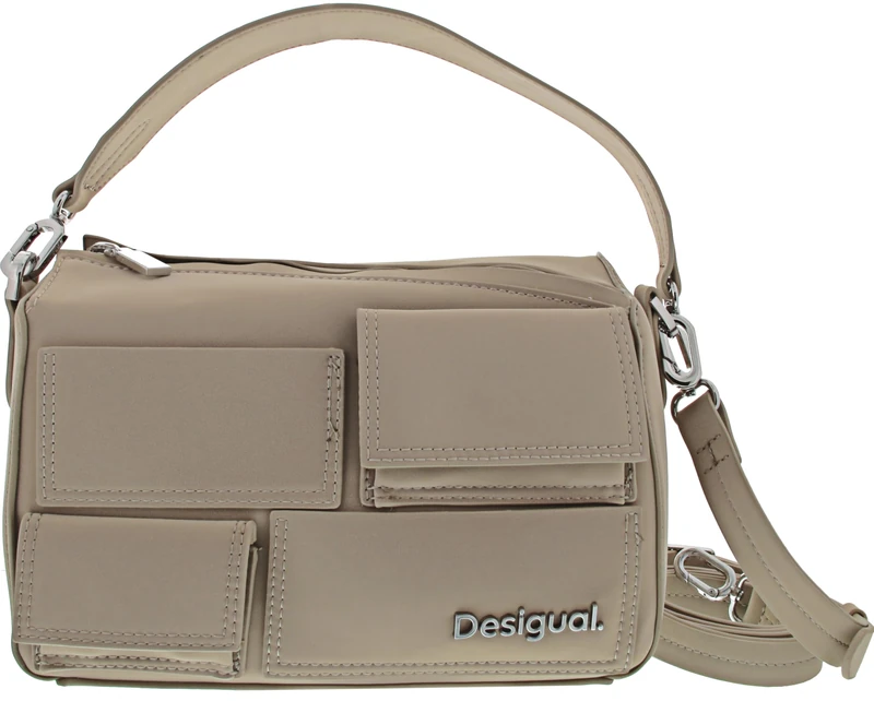 Desigual cross body bag shoulder bag Pocket Phuket Hand Bag Raw creme-white