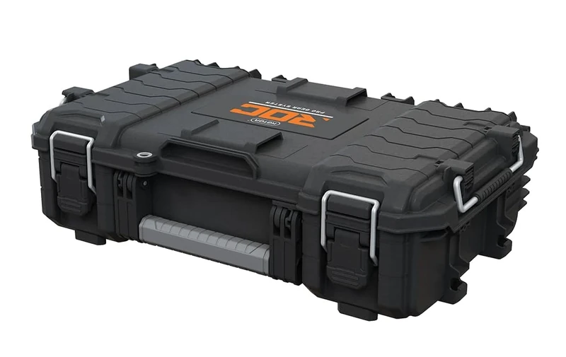 Keter ROC Pro Gear Power Tool Storage Case, 25 Year Warranty, Modular, Stackable, Lightweight, Durable, IP65 Water Resistant, Black