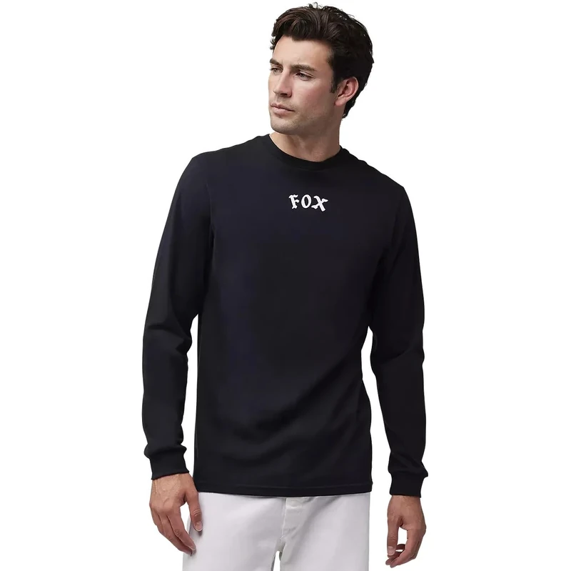 LONG SLEEVE JERSEY FOX RACE CREW PREM BLACK XL