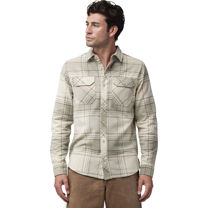 Fox Racing Fox Traildust Unisex Adult Shirt Flannel Cream XL