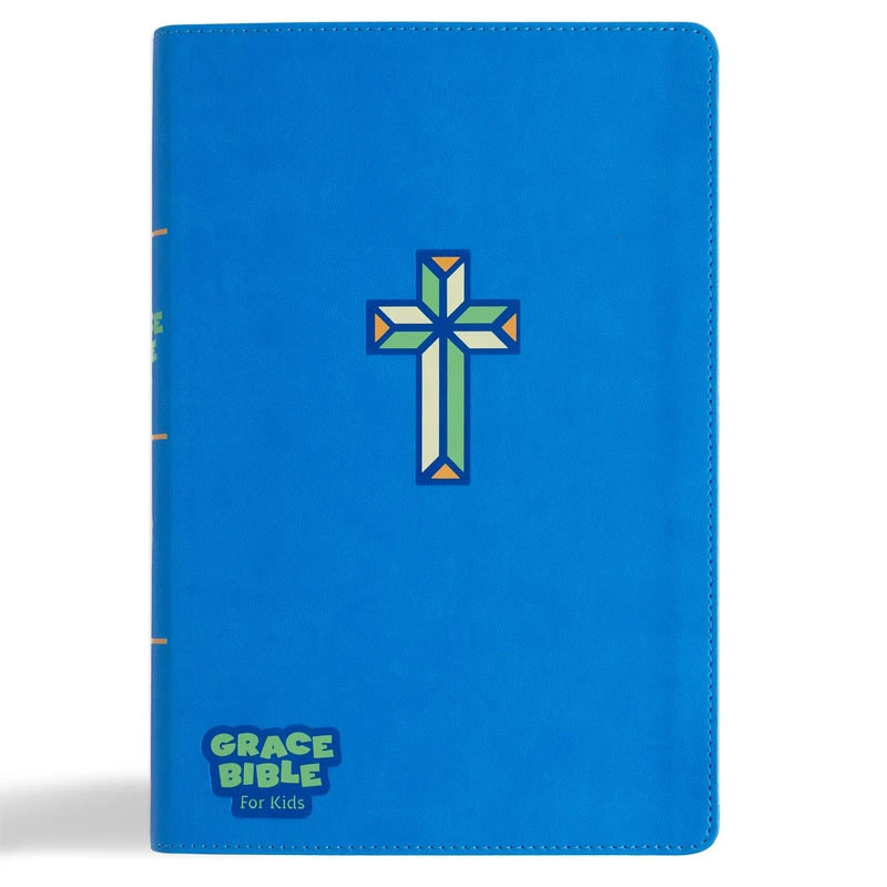 CSB Grace Bible For Kids, Blue Leathertouch