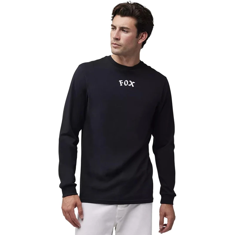 LONG SLEEVE JERSEY FOX RACE CREW PREM BLACK M - Image 1