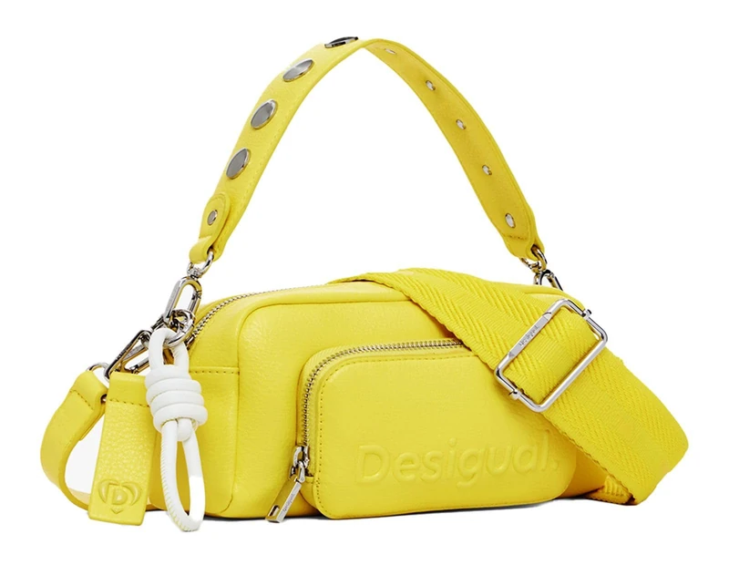 Desigual cross body bag Half Logo Prad Crossbody Bag Yellow - Image 1