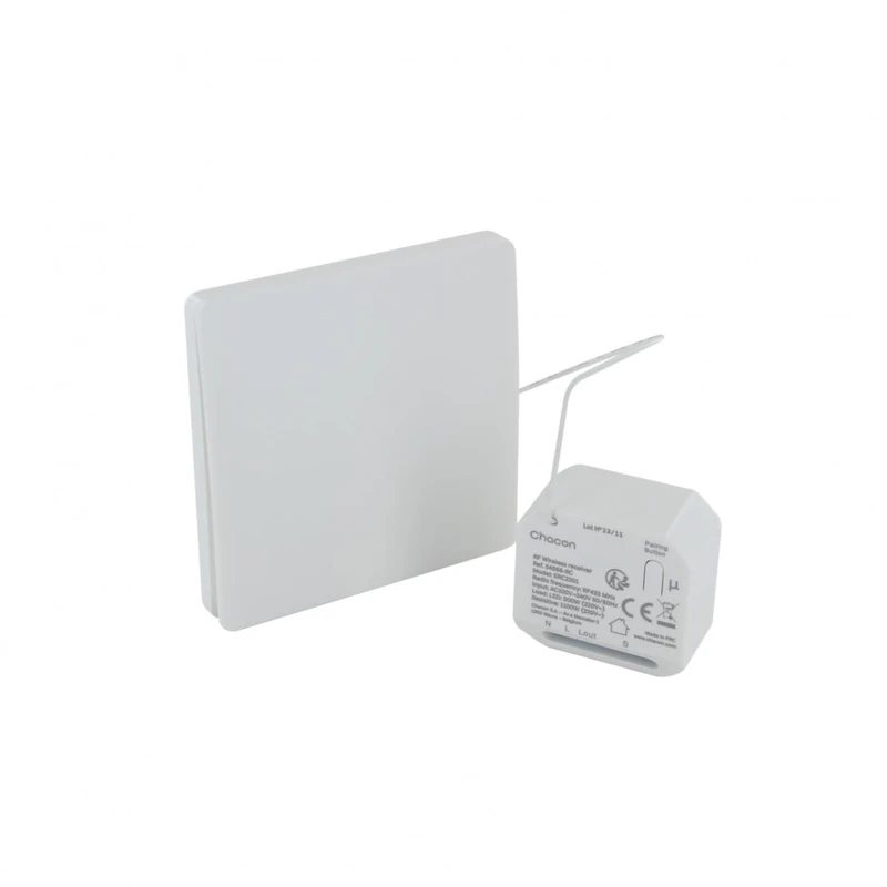 CHACON DiO Connected Home Set Module d'éclairage et Interrupteur cinétique on/Off