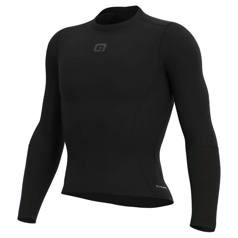 Alé Cycling Men's Intimo Grid Long Sleeve Baselayer, Black, M/L