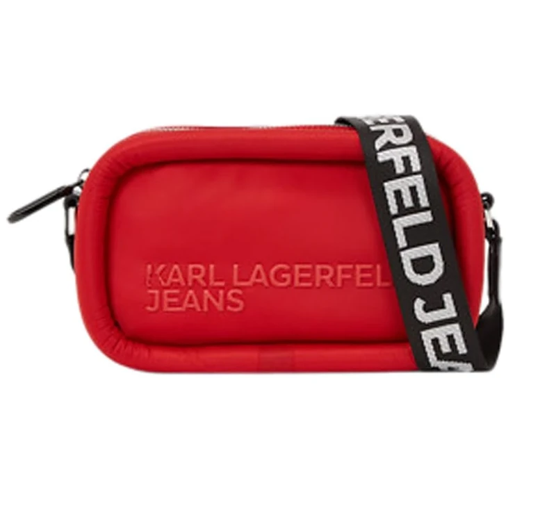KARL LAGERFELD JEANS, Women's, Puffy Camera Bag, Red, One size