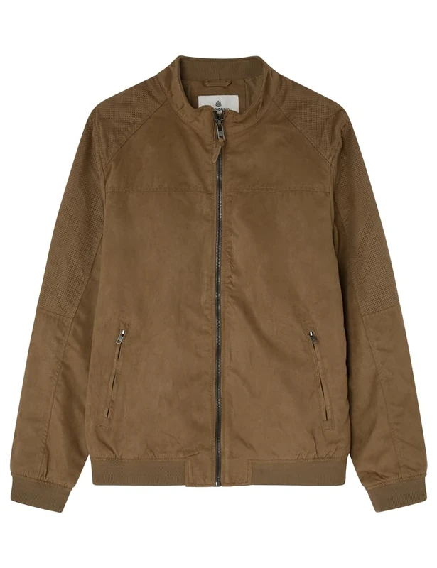 Springfield Men's Chaquetas Jacket, Beige/Camel,