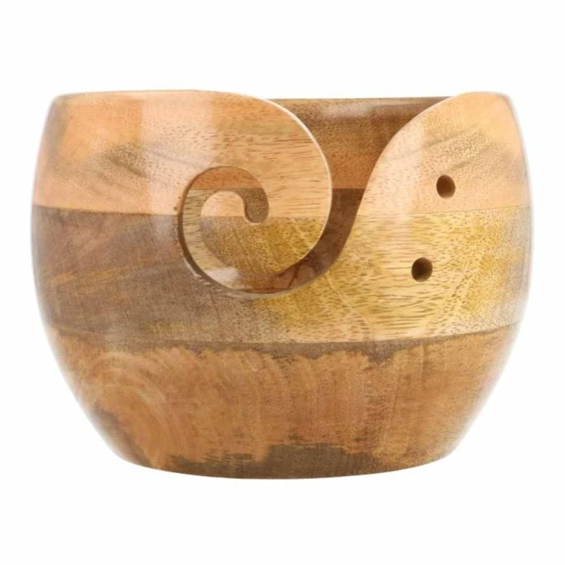 Scheepjes - Scheepjes Rose & Beechwood (15x10cm) Handmade Polished Yarn Bowl - 1 Piece