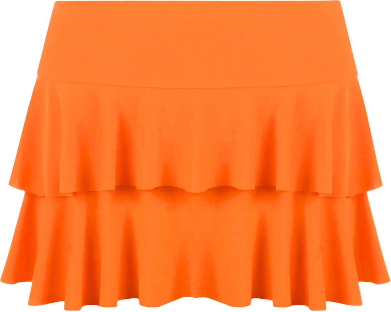 ANZEE Women's RARA Mini Short Skirt Ladies Party Casual Club Wear Frill Skirt Fancy Dress Casual Summer Wear (Orng S-M) Orange
