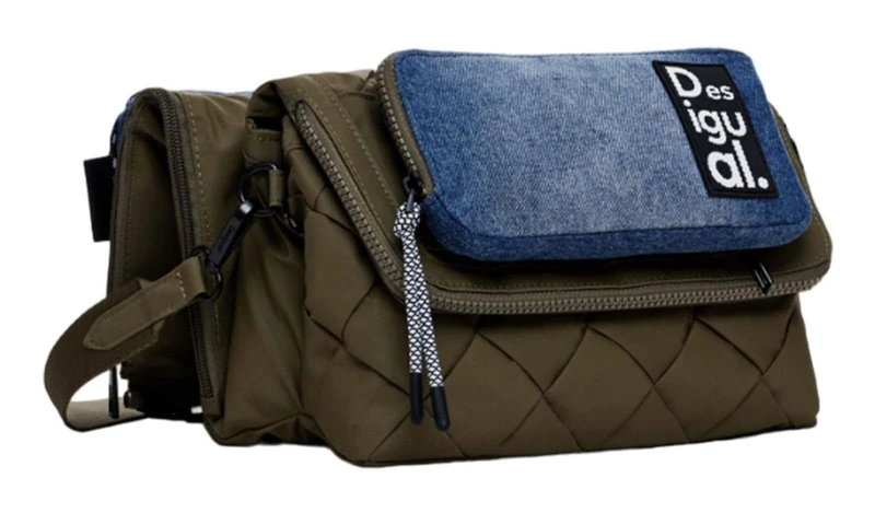 Desigual Women's Accessories Nylon Across Body Bag, Green, One size